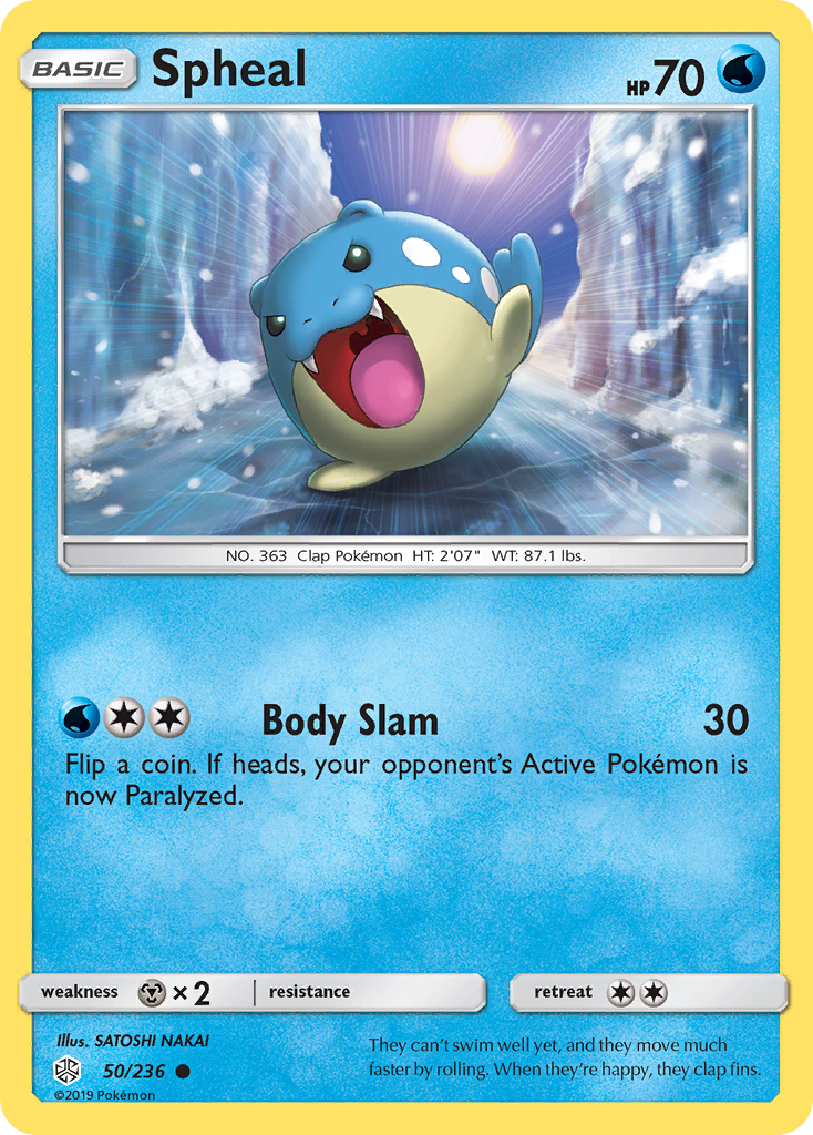 Spheal (50/236) [Sun & Moon: Cosmic Eclipse] | Jomio and Rueliete's Cards and Comics
