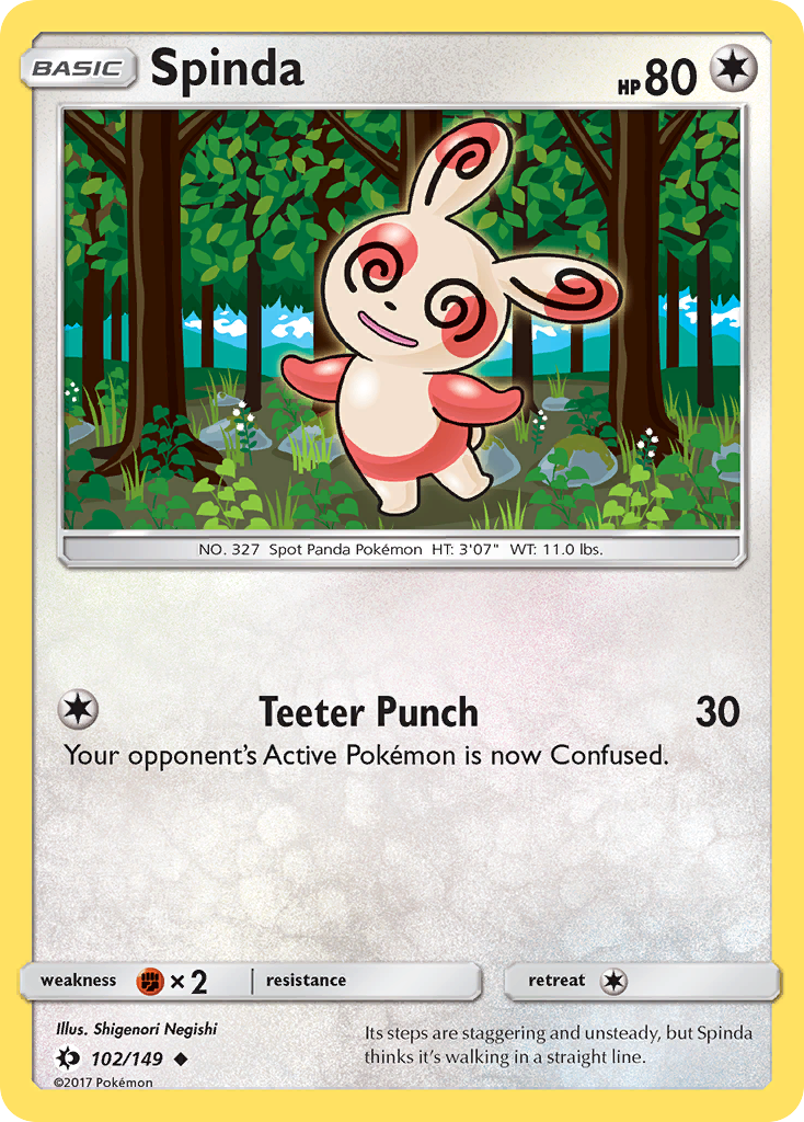 Spinda (102/149) [Sun & Moon: Base Set] | Jomio and Rueliete's Cards and Comics