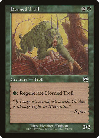 Horned Troll [Mercadian Masques] | Jomio and Rueliete's Cards and Comics