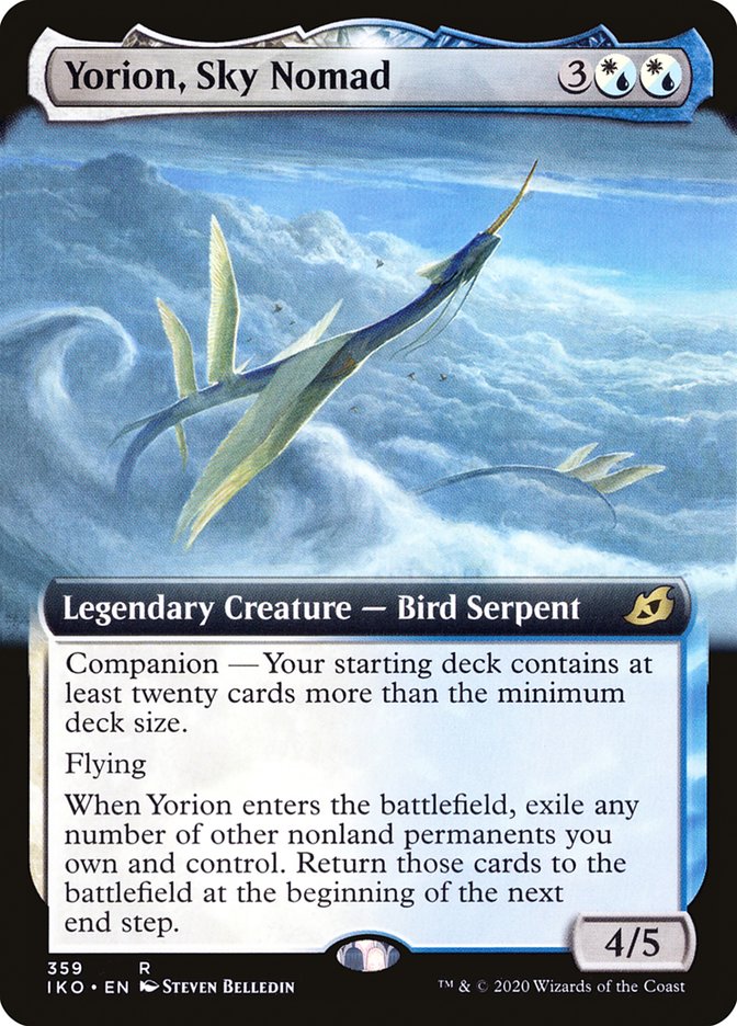 Yorion, Sky Nomad (Extended Art) [Ikoria: Lair of Behemoths] | Jomio and Rueliete's Cards and Comics