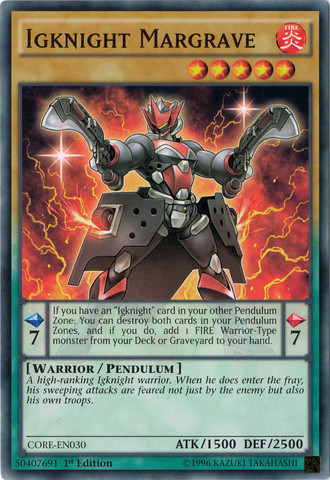 Igknight Margrave [CORE-EN030] Common | Jomio and Rueliete's Cards and Comics