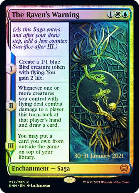 The Raven's Warning [Kaldheim Prerelease Promos] | Jomio and Rueliete's Cards and Comics