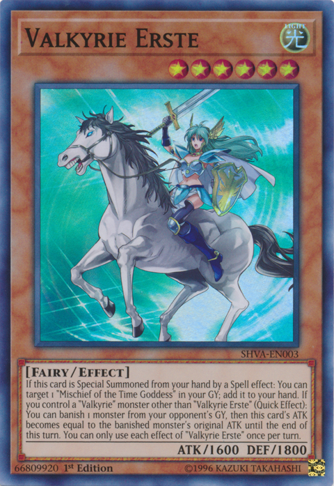 Valkyrie Erste [SHVA-EN003] Super Rare | Jomio and Rueliete's Cards and Comics