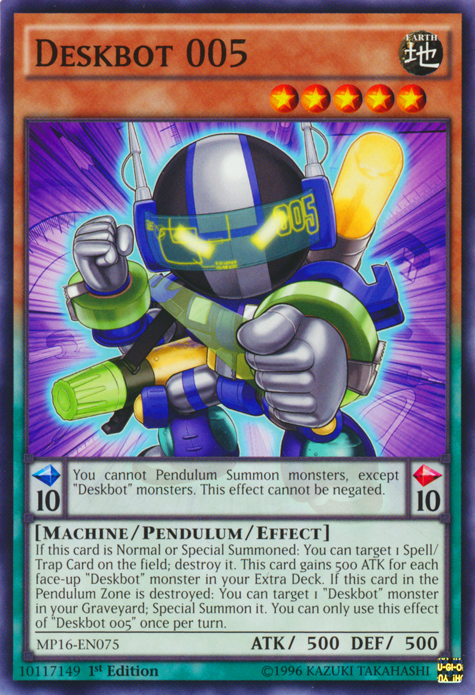 Deskbot 005 [MP16-EN075] Common | Jomio and Rueliete's Cards and Comics