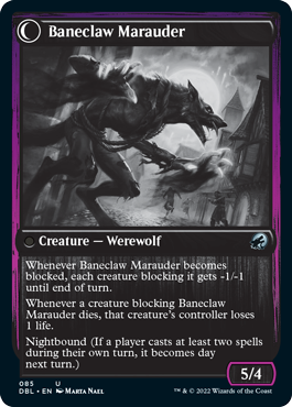 Baneblade Scoundrel // Baneclaw Marauder [Innistrad: Double Feature] | Jomio and Rueliete's Cards and Comics