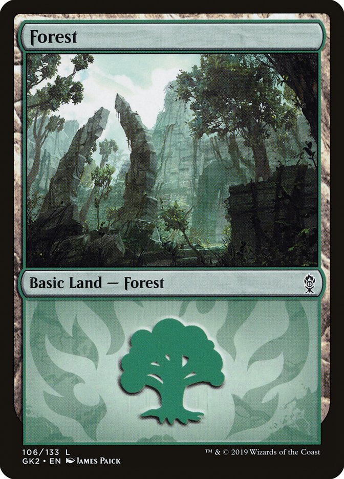 Forest (106) [Ravnica Allegiance Guild Kit] | Jomio and Rueliete's Cards and Comics
