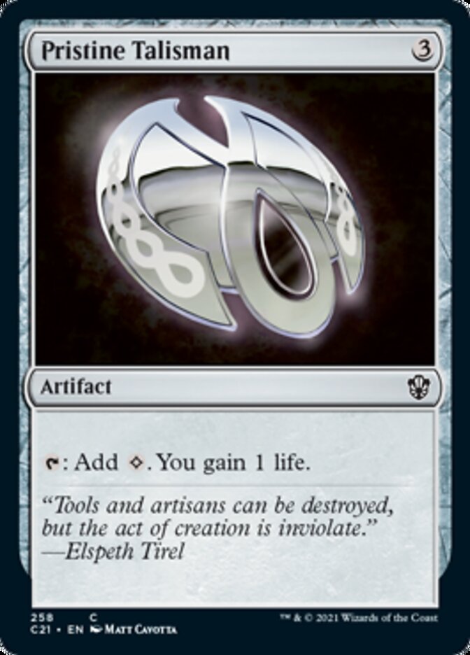 Pristine Talisman [Commander 2021] | Jomio and Rueliete's Cards and Comics