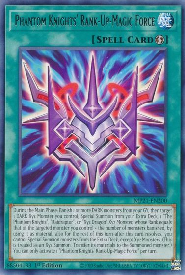 Phantom Knights' Rank-Up-Magic Force [MP21-EN200] Rare | Jomio and Rueliete's Cards and Comics