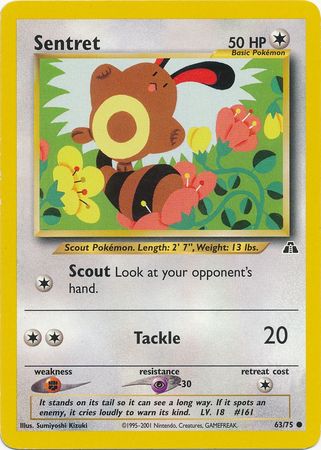 Sentret (63/75) [Neo Discovery Unlimited] | Jomio and Rueliete's Cards and Comics