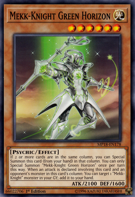 Mekk-Knight Green Horizon [MP18-EN178] Common | Jomio and Rueliete's Cards and Comics