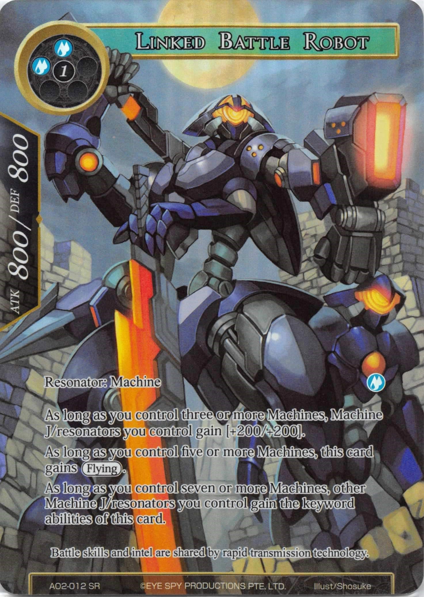 Linked Battle Robot (Full Art) (AO2-012) [Alice Origin II] | Jomio and Rueliete's Cards and Comics