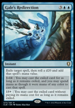 Gale's Redirection [Commander Legends: Battle for Baldur's Gate] | Jomio and Rueliete's Cards and Comics