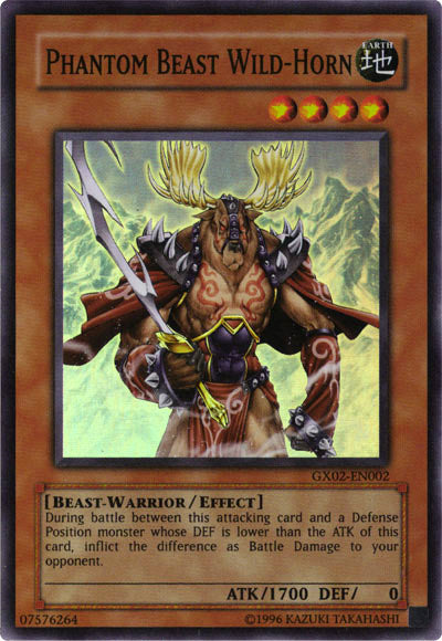 Phantom Beast Wild-Horn [GX02-EN002] Super Rare | Jomio and Rueliete's Cards and Comics