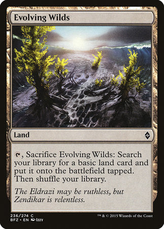 Evolving Wilds [Battle for Zendikar] | Jomio and Rueliete's Cards and Comics