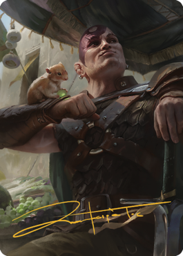 Minsc & Boo, Timeless Heroes Art Card (38) (Gold-Stamped Signature) [Commander Legends: Battle for Baldur's Gate Art Series] | Jomio and Rueliete's Cards and Comics