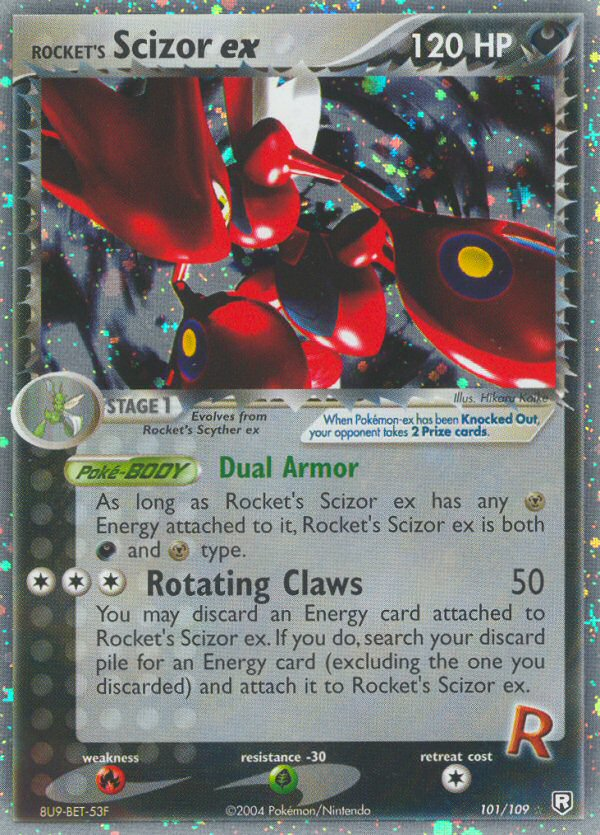 Rocket's Scizor ex (101/109) [EX: Team Rocket Returns] | Jomio and Rueliete's Cards and Comics