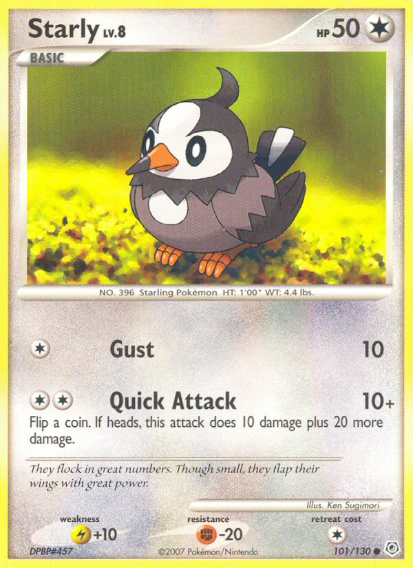 Starly (101/130) [Diamond & Pearl: Base Set] | Jomio and Rueliete's Cards and Comics