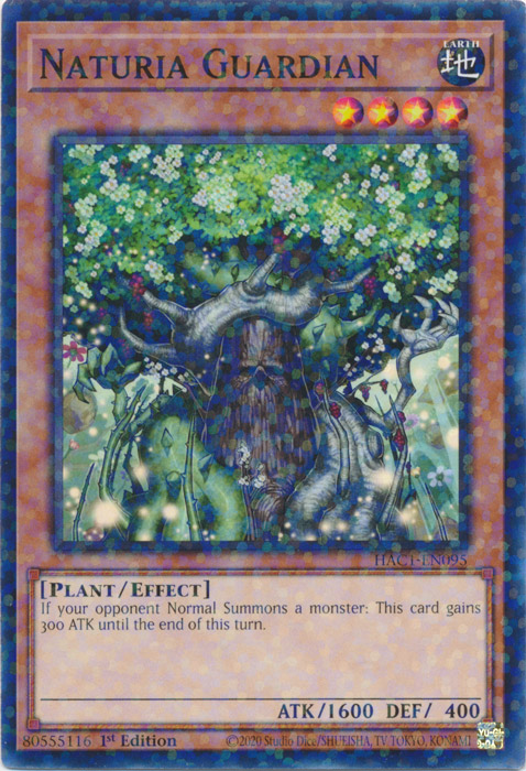 Naturia Guardian (Duel Terminal) [HAC1-EN095] Common | Jomio and Rueliete's Cards and Comics