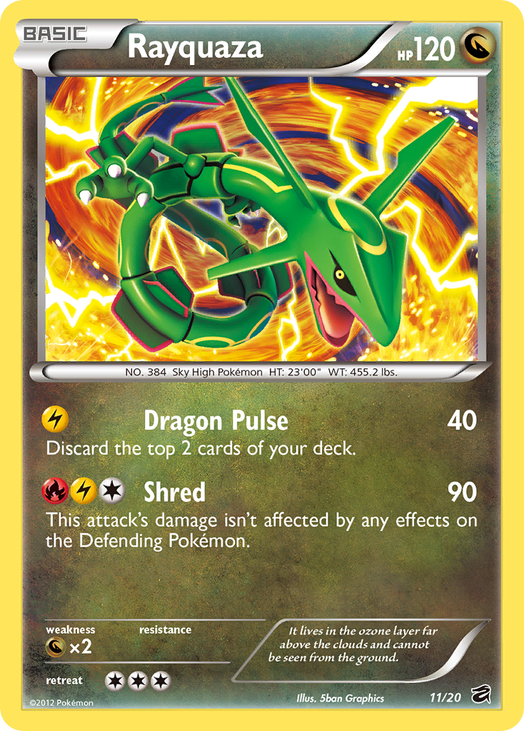 Rayquaza (11/20) [Black & White: Dragon Vault] | Jomio and Rueliete's Cards and Comics