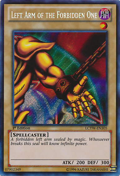 Left Arm of the Forbidden One [LCYW-EN305] Secret Rare | Jomio and Rueliete's Cards and Comics