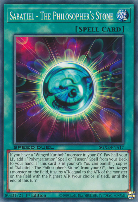 Sabatiel - The Philosopher's Stone [SGX2-ENA17] Common | Jomio and Rueliete's Cards and Comics