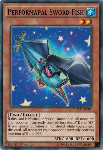 Performapal Sword Fish [DUEA-EN007] Common | Jomio and Rueliete's Cards and Comics