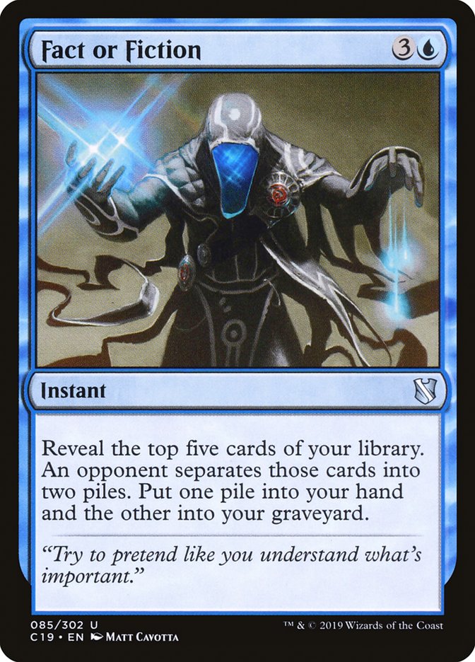 Fact or Fiction [Commander 2019] | Jomio and Rueliete's Cards and Comics
