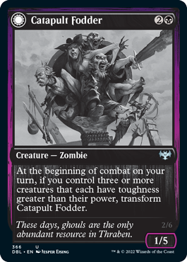 Catapult Fodder // Catapult Captain [Innistrad: Double Feature] | Jomio and Rueliete's Cards and Comics