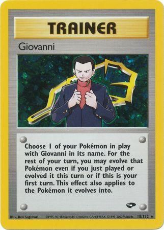 Giovanni (18/132) [Gym Challenge Unlimited] | Jomio and Rueliete's Cards and Comics