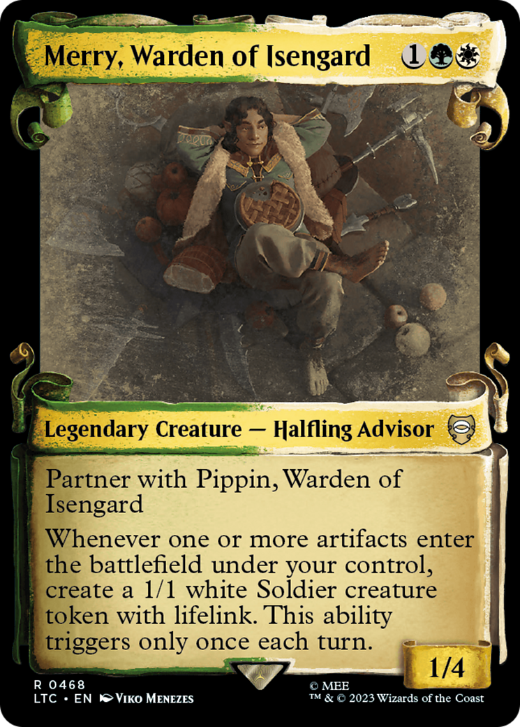 Merry, Warden of Isengard [The Lord of the Rings: Tales of Middle-Earth Commander Showcase Scrolls] | Jomio and Rueliete's Cards and Comics