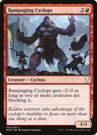 Rampaging Cyclops [Dominaria] | Jomio and Rueliete's Cards and Comics