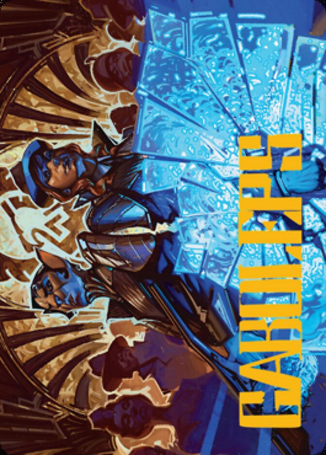 Contractual Safeguard Art Card (Gold-Stamped Signature) [Streets of New Capenna Art Series] | Jomio and Rueliete's Cards and Comics