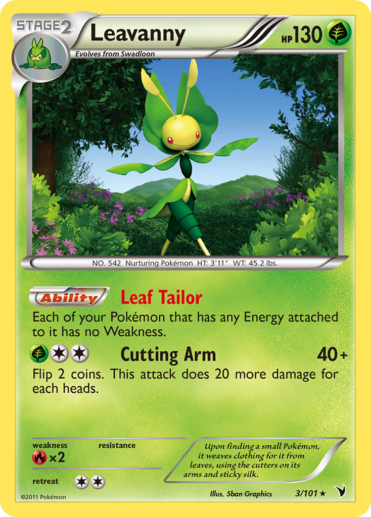 Leavanny (3/101) [Black & White: Noble Victories] | Jomio and Rueliete's Cards and Comics