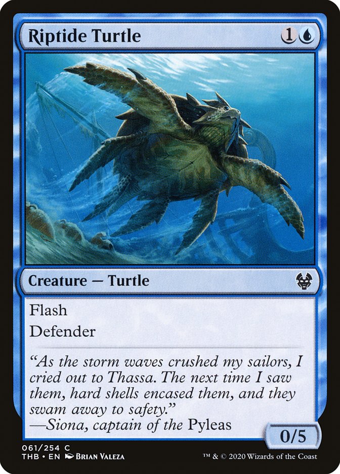 Riptide Turtle [Theros Beyond Death] | Jomio and Rueliete's Cards and Comics