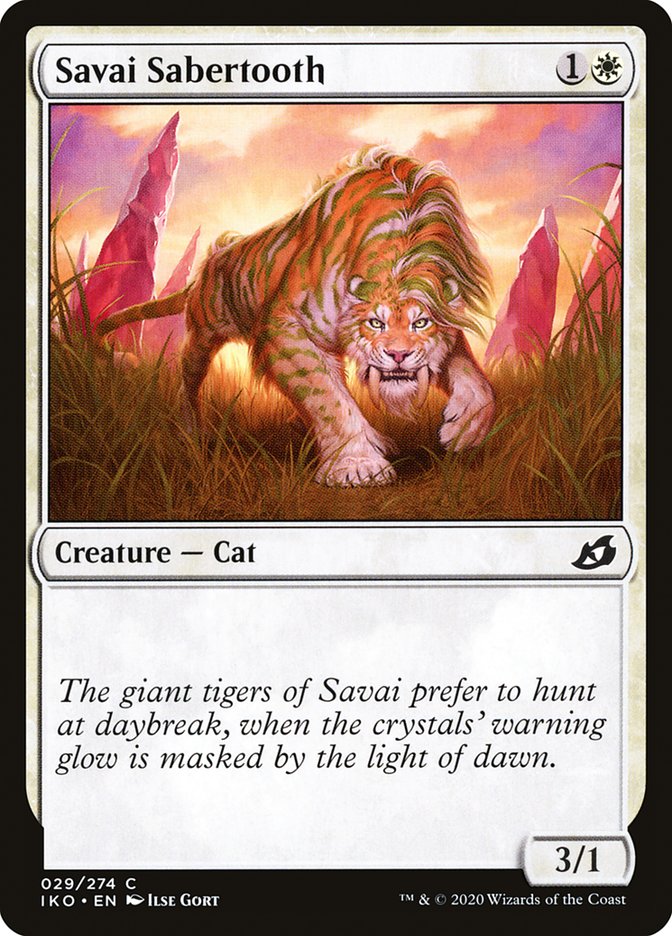 Savai Sabertooth [Ikoria: Lair of Behemoths] | Jomio and Rueliete's Cards and Comics