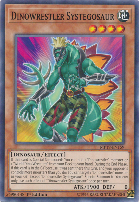 Dinowrestler Systegosaur [MP19-EN159] Common | Jomio and Rueliete's Cards and Comics
