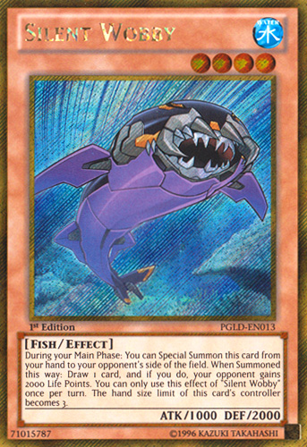 Silent Wobby [PGLD-EN013] Gold Secret Rare | Jomio and Rueliete's Cards and Comics