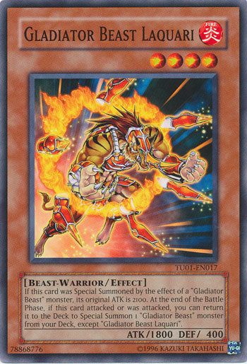 Gladiator Beast Laquari [TU01-EN017] Common | Jomio and Rueliete's Cards and Comics