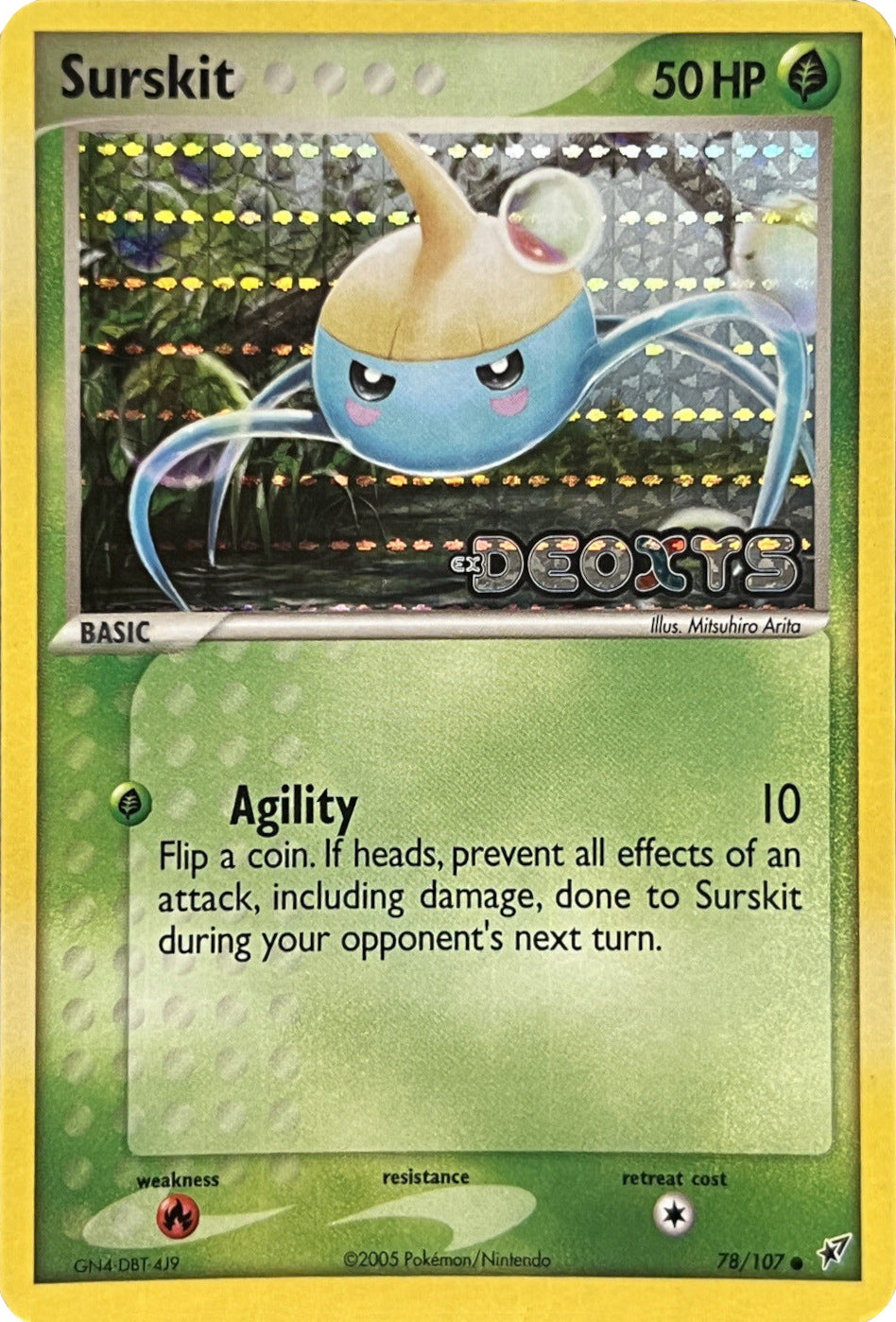 Surskit (78/107) (Stamped) [EX: Deoxys] | Jomio and Rueliete's Cards and Comics