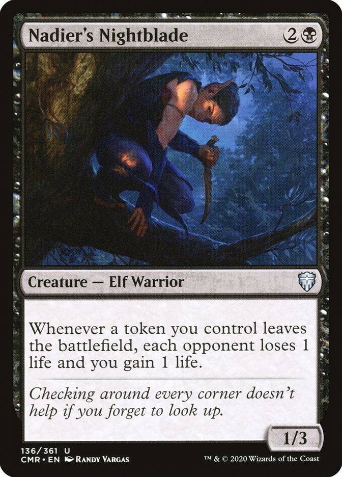 Nadier's Nightblade [Commander Legends] | Jomio and Rueliete's Cards and Comics