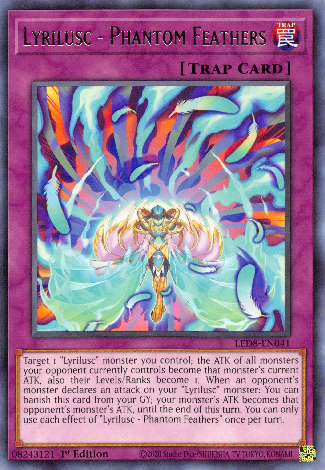 Lyrilusc - Phantom Feathers [LED8-EN041] Rare | Jomio and Rueliete's Cards and Comics