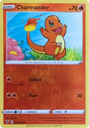 Charmander (023/185) (Reverse Cosmos Holo) [Sword & Shield: Vivid Voltage] | Jomio and Rueliete's Cards and Comics