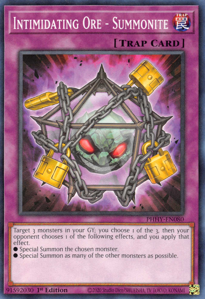 Intimidating Ore - Summonite [PHHY-EN080] Common | Jomio and Rueliete's Cards and Comics