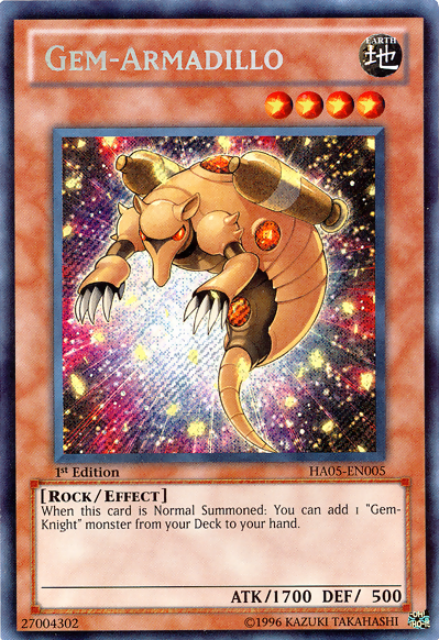 Gem-Armadillo [HA05-EN005] Secret Rare | Jomio and Rueliete's Cards and Comics