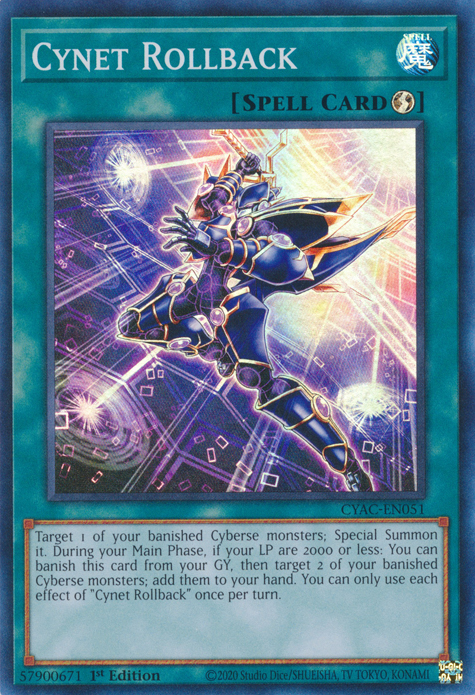 Cynet Rollback [CYAC-EN051] Super Rare | Jomio and Rueliete's Cards and Comics