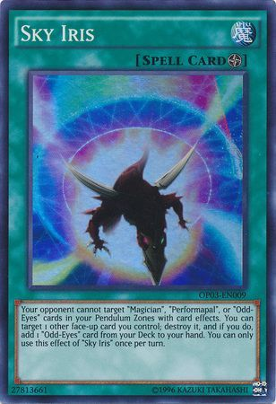 Sky Iris [OP03-EN009] Super Rare | Jomio and Rueliete's Cards and Comics