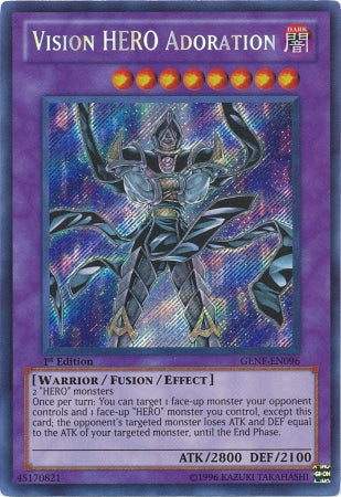 Vision HERO Adoration [GENF-EN096] Secret Rare | Jomio and Rueliete's Cards and Comics