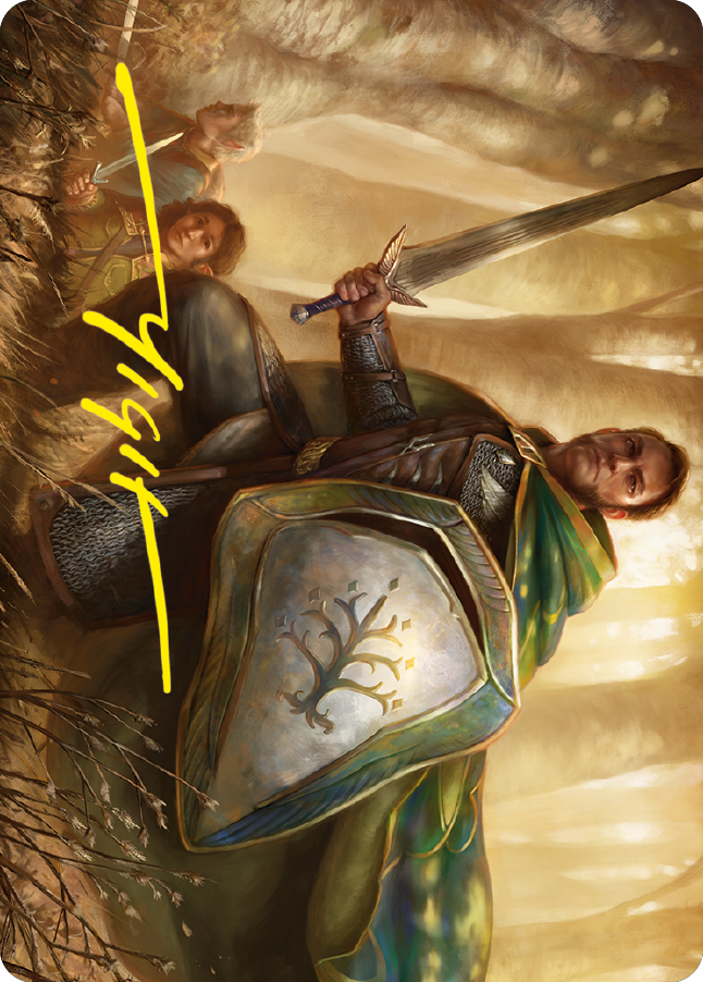 Boromir, Warden of the Tower Art Card (Gold-Stamped Signature) [The Lord of the Rings: Tales of Middle-earth Art Series] | Jomio and Rueliete's Cards and Comics