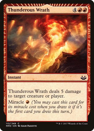 Thunderous Wrath [Modern Masters 2017] | Jomio and Rueliete's Cards and Comics