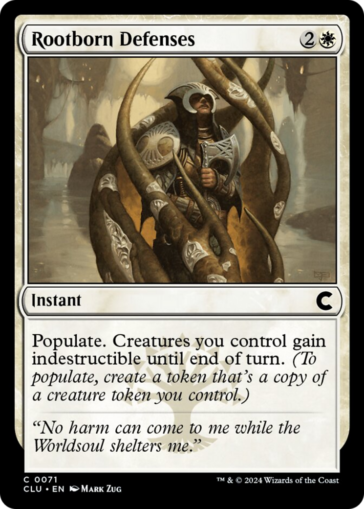 Rootborn Defenses [Ravnica: Clue Edition] | Jomio and Rueliete's Cards and Comics